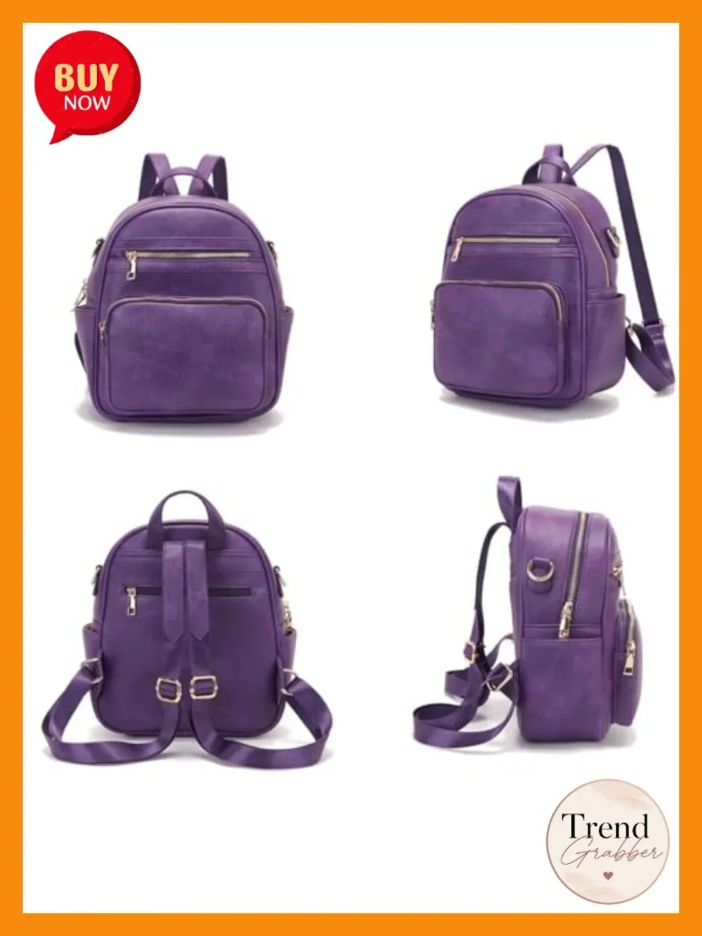 Small Backpack Purse for Women with Wallet Adjustable Strap Faux Leather